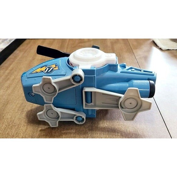 2013 Mattel Helicopter 8" Imaginext Light Up Toy Sound and lights Blue - Picture 6 of 8